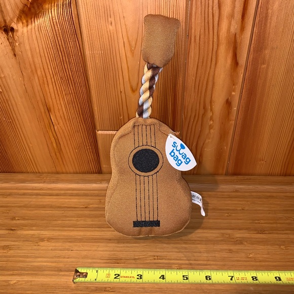 petco Dog New Swag Bag Petco Box Exclusive Guitar Canvas Rope Chew
